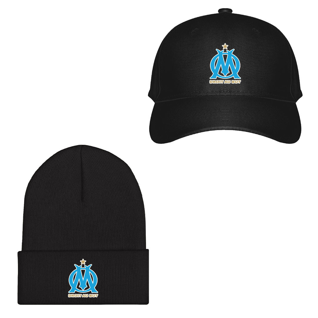 Olympique De Marseille Football Club Baseball Cap Beanie Hat - Olympique De Marseille Football Club Single Logo