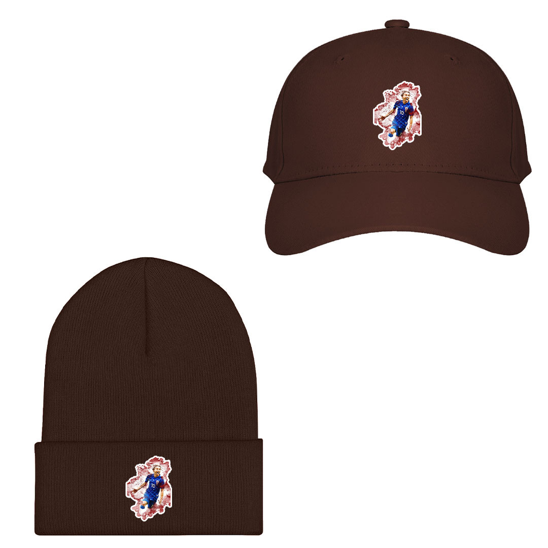 Luka Modric Baseball Cap Beanie - Luka Modric Croatia National Team Oil Paint Sticker Art