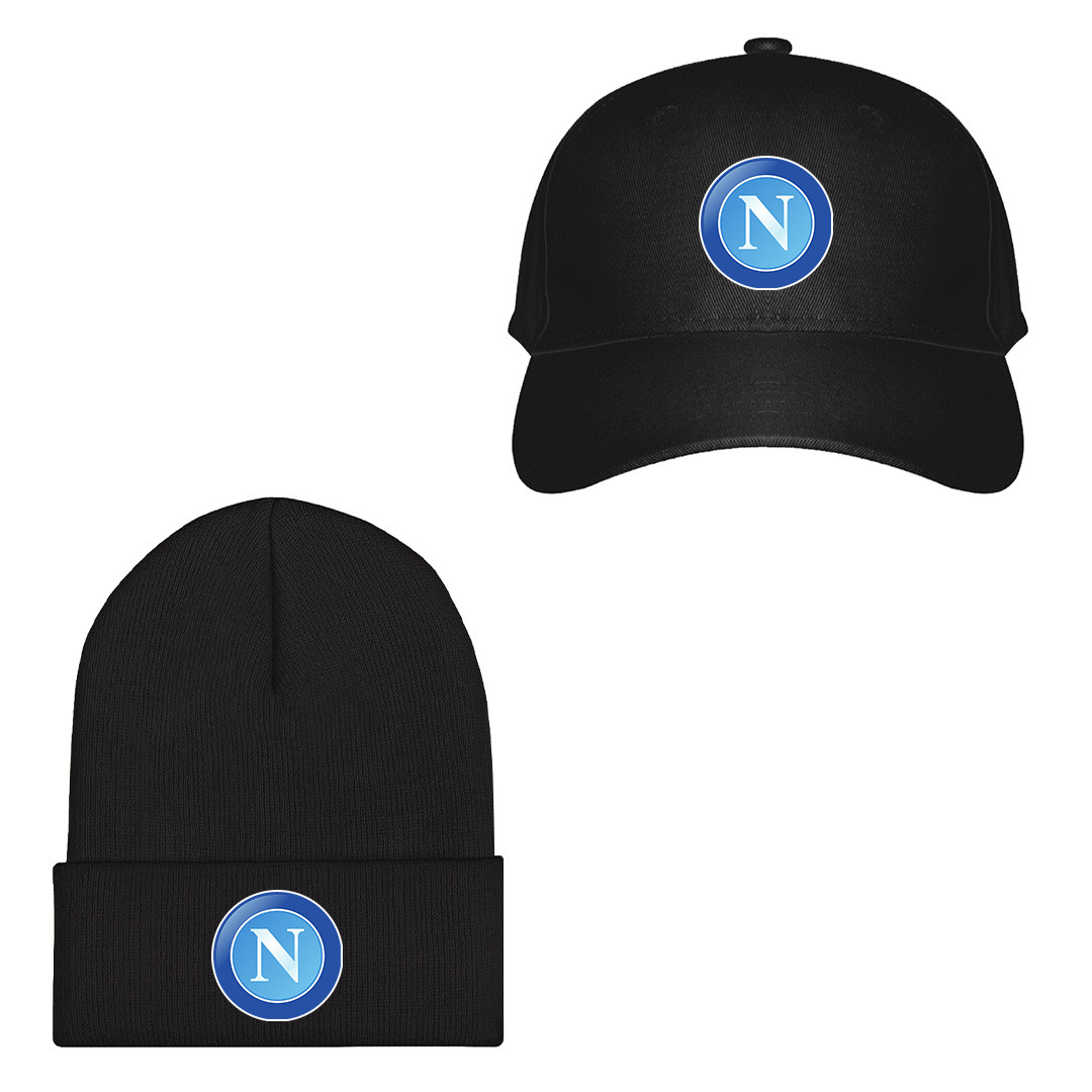 SSC Napoli Football Club Baseball Cap Beanie Hat - SSC Napoli Football Club Single Logo