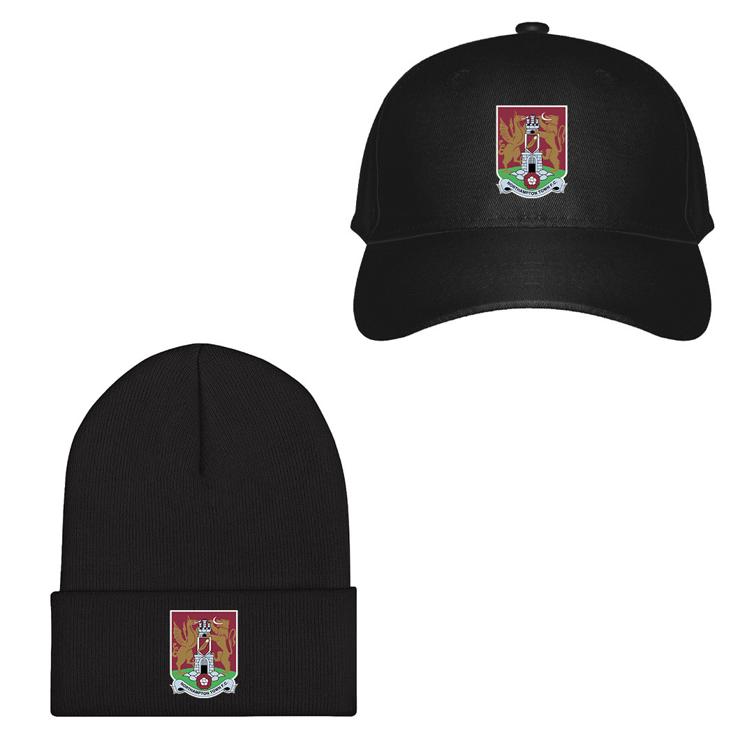 Northampton Town F.C. Football Club Baseball Cap Beanie Hat - Northampton Town F.C. Football Club Single Logo