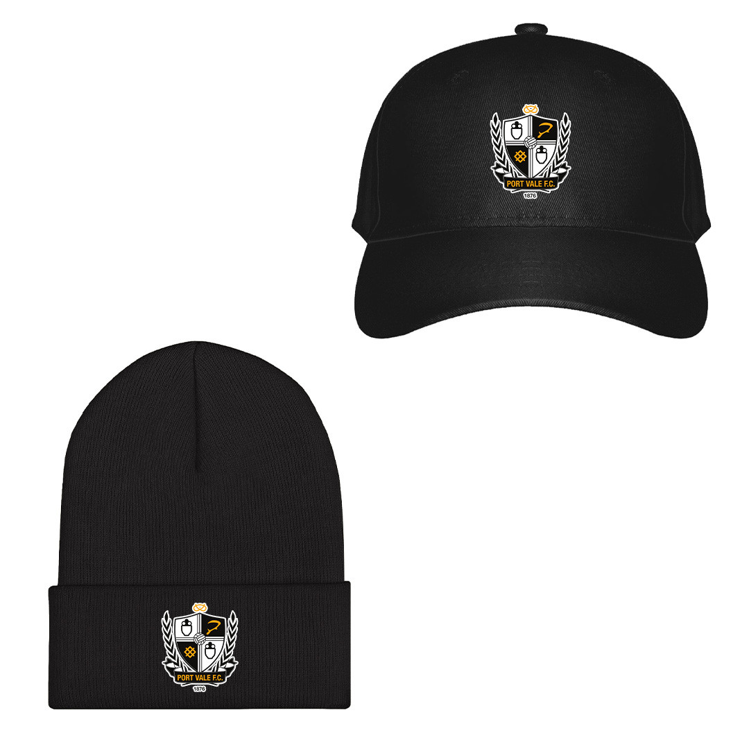 Port Vale F.C. Football Club Baseball Cap Beanie Hat - Port Vale F.C. Football Club Single Logo