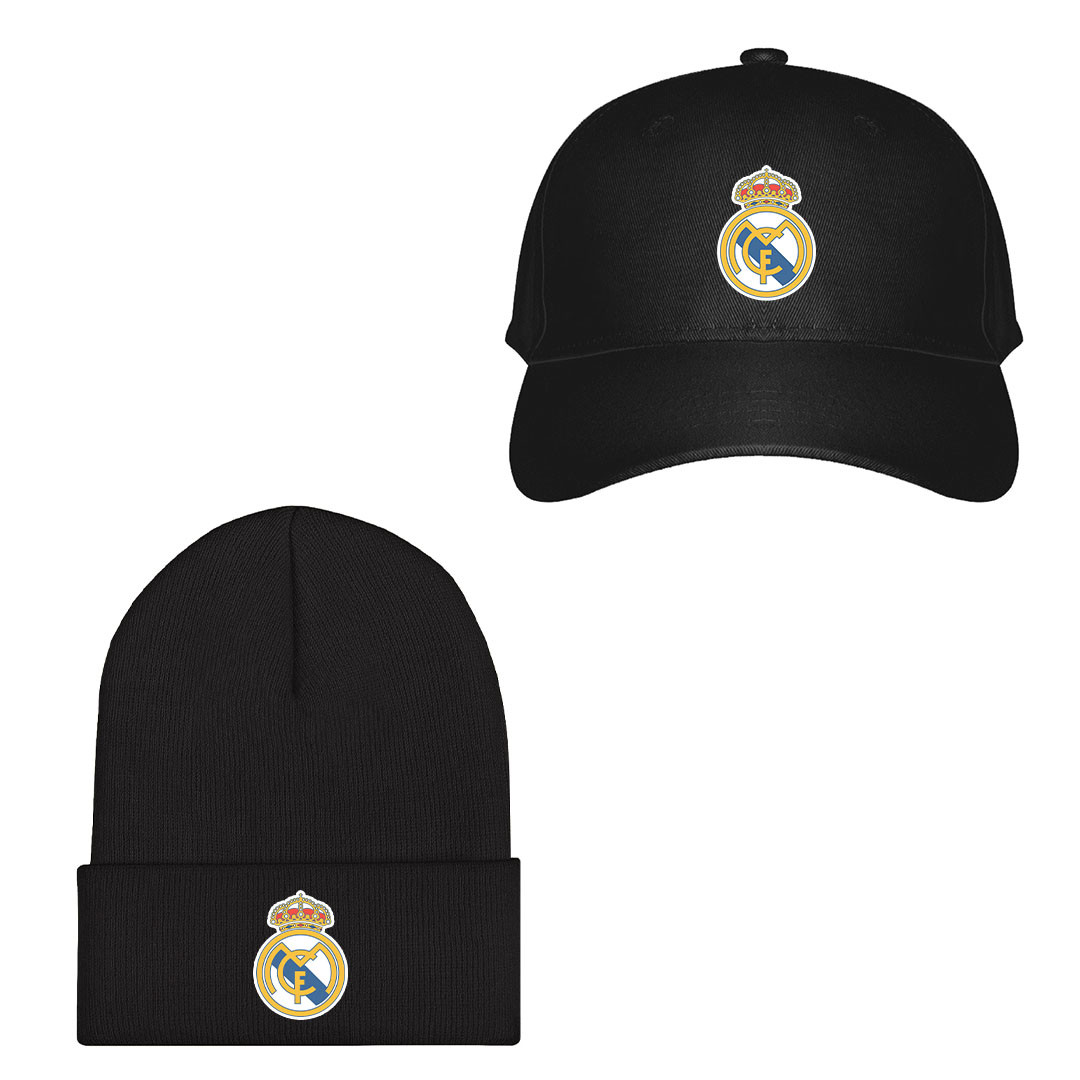 Real Madrid CF Football Club Baseball Cap Beanie Hat - Real Madrid CF Football Club Single Logo