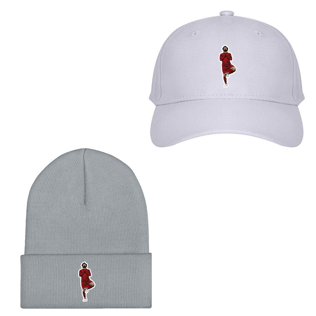 Mohamed Salah Baseball Cap Beanie - Mohamed Salah Egypt National Team Signature Celebration Illustration Sticker Art