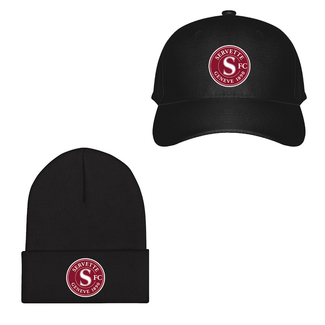 Servette FC Football Club Baseball Cap Beanie Hat - Servette FC Football Club Single Logo