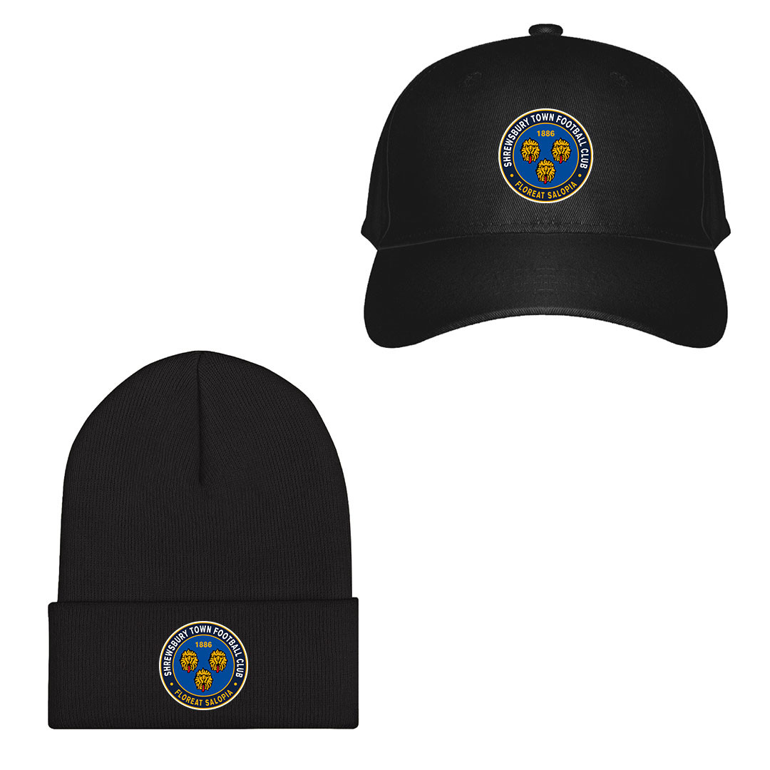 Shrewsbury Town F.C. Football Club Baseball Cap Beanie Hat - Shrewsbury Town F.C. Club Single Logo