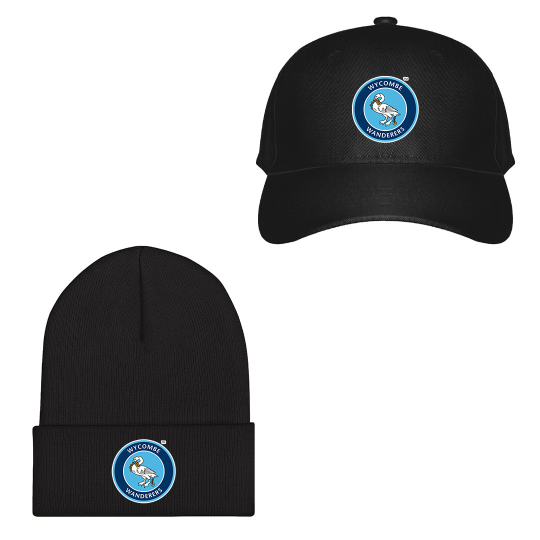 Wycombe Wanderers F.C. Football Club Baseball Cap Beanie Hat - Wycombe Wanderers F.C. Football Club Single Logo