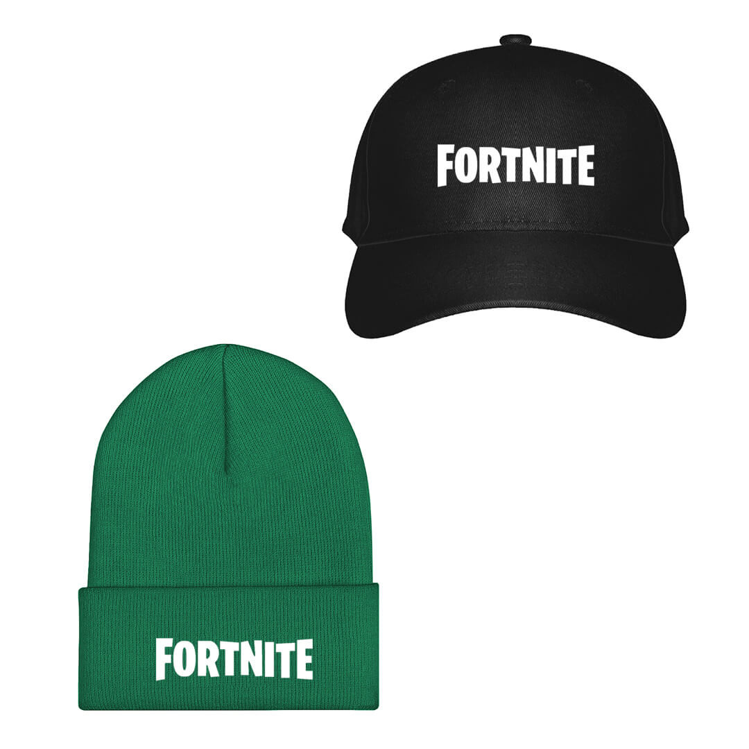 Fortnite Baseball Cap Beanie Hat - Fortnite Logo White