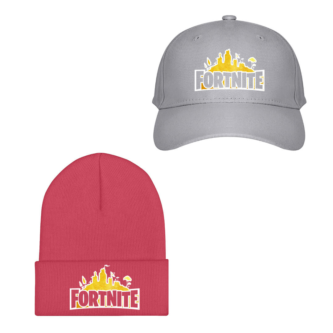 Fortnite Baseball Cap Beanie Hat - Fortnite Logo Yellow