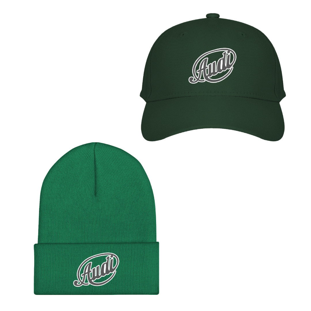 Audi Baseball Cap Beanie Hat - Audi Logo 1909