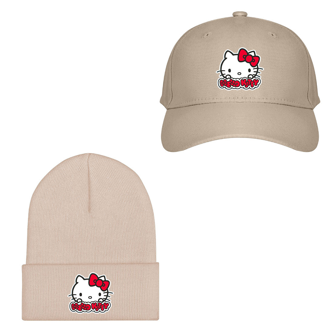 Sanrio Hello Kitty Baseball Cap Beanie Hat - Sanrio Hello Kitty Sticker