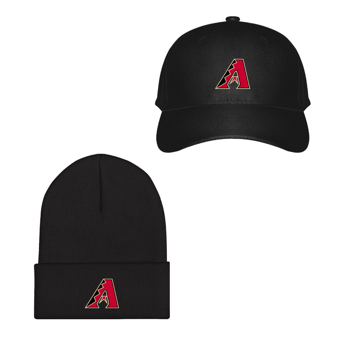 MLB Arizona Diamondbacks Baseball Cap Beanie Hat - Arizona Diamondbacks Team Single Logo