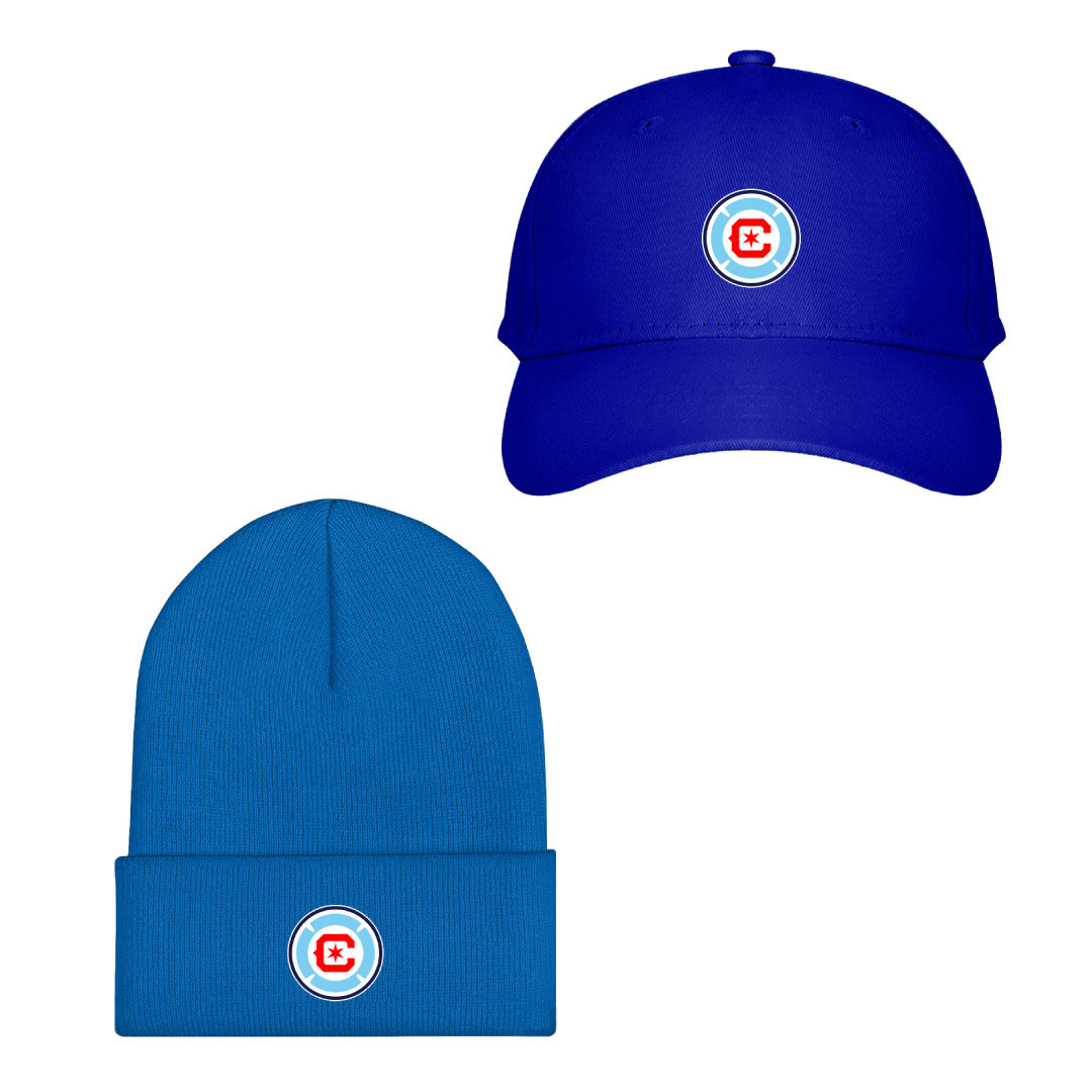 MLS Chicago Fire FC Baseball Cap Beanie Hat - Chicago Fire Football Club Team Single Logo