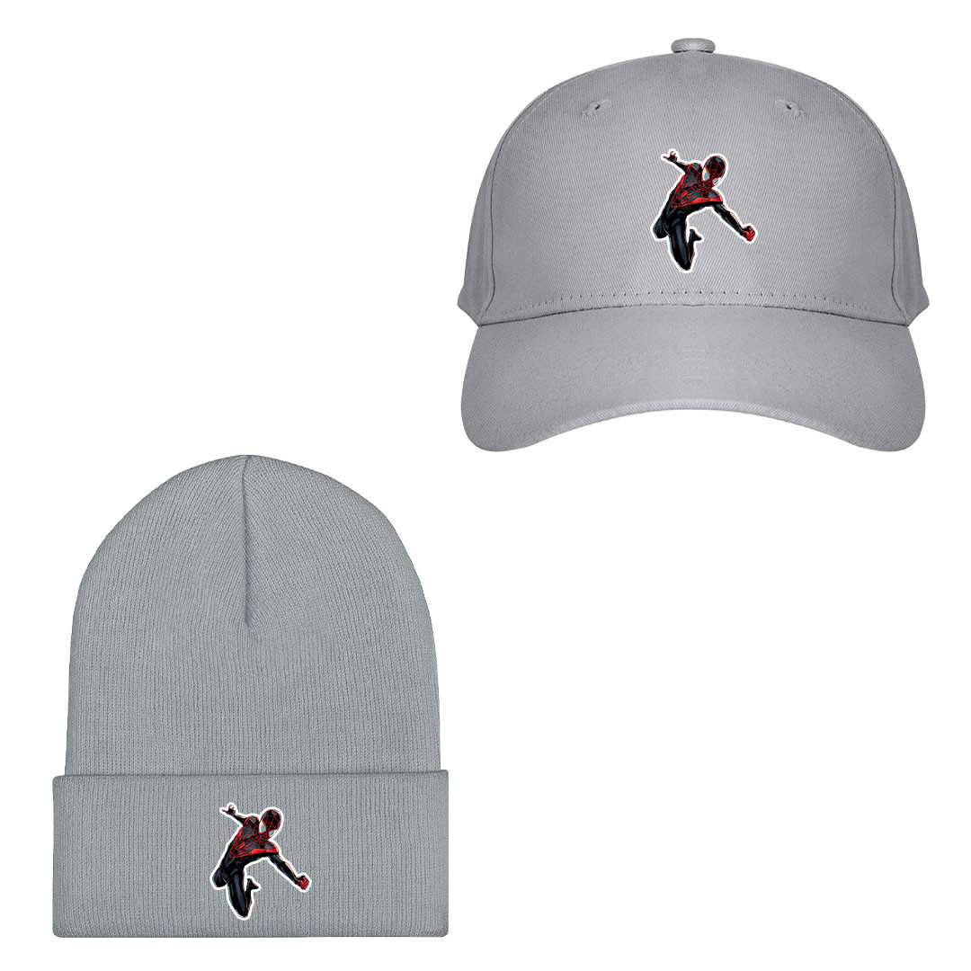 Spider Man Miles Morales Baseball Cap Beanie Hat - Miles Morales Flying Comic Art