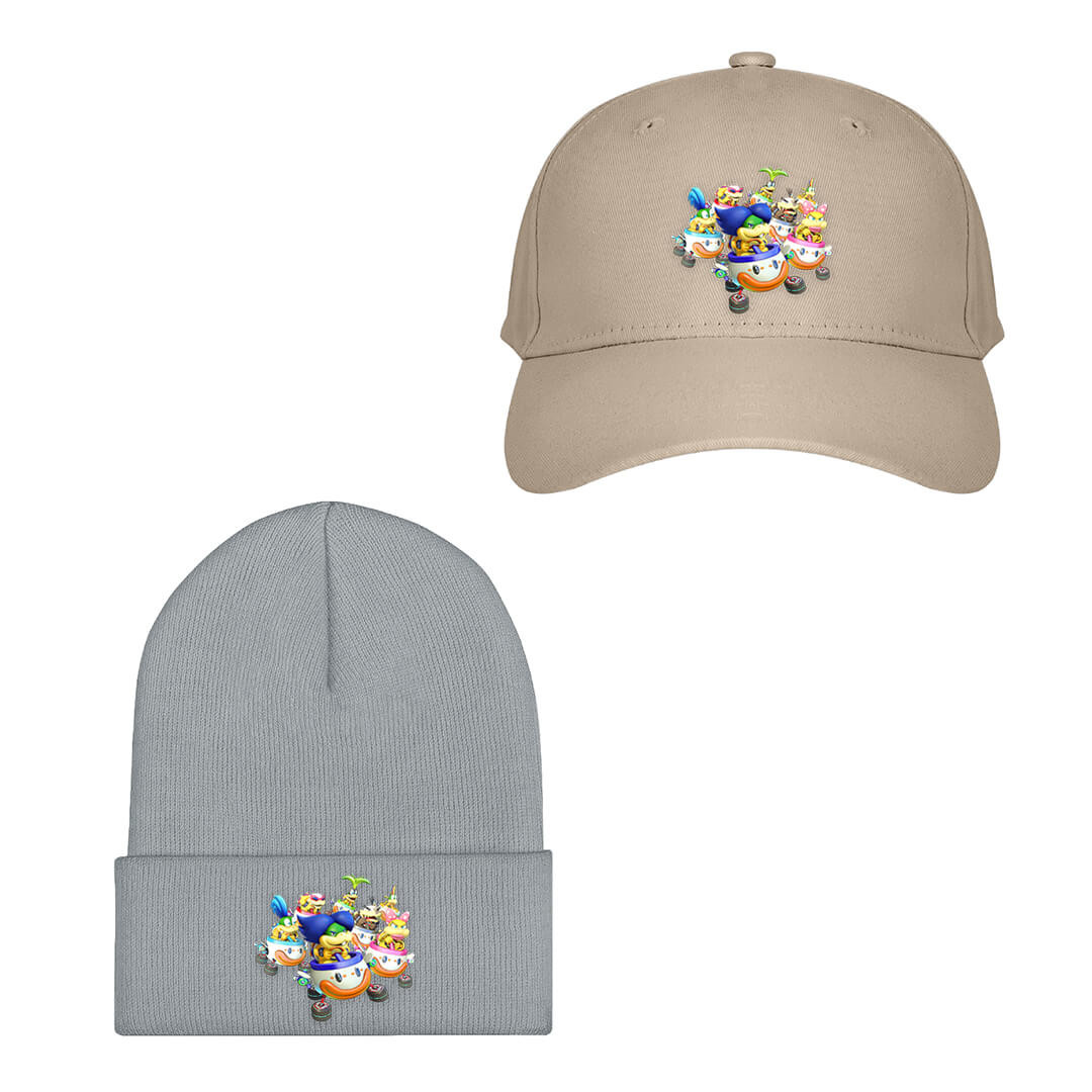 Super Mario Koopalings Koopa Baseball Cap Beanie Hat - Koopalings Mario Kart Art