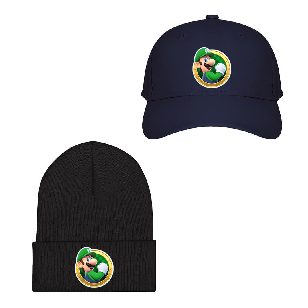 Super Mario Luigi Baseball Cap Beanie Hat - Luigi Icon