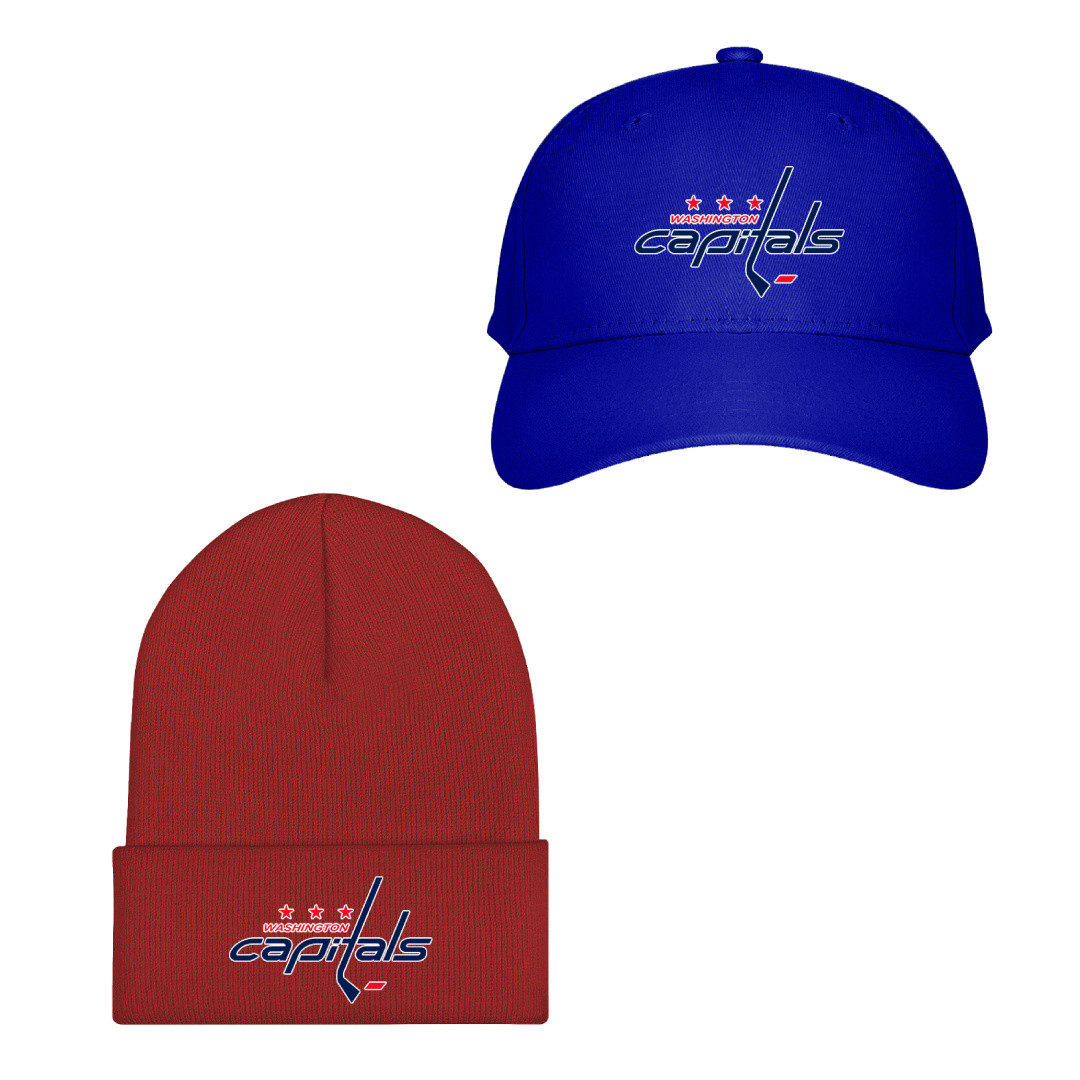 NHL Washington Capitals Baseball Cap Beanie Hat - Washington Capitals Team Single Logo