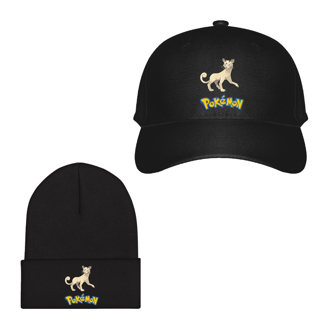 Pokemon Persian Baseball Cap Beanie Hat - Persian Character Series Art