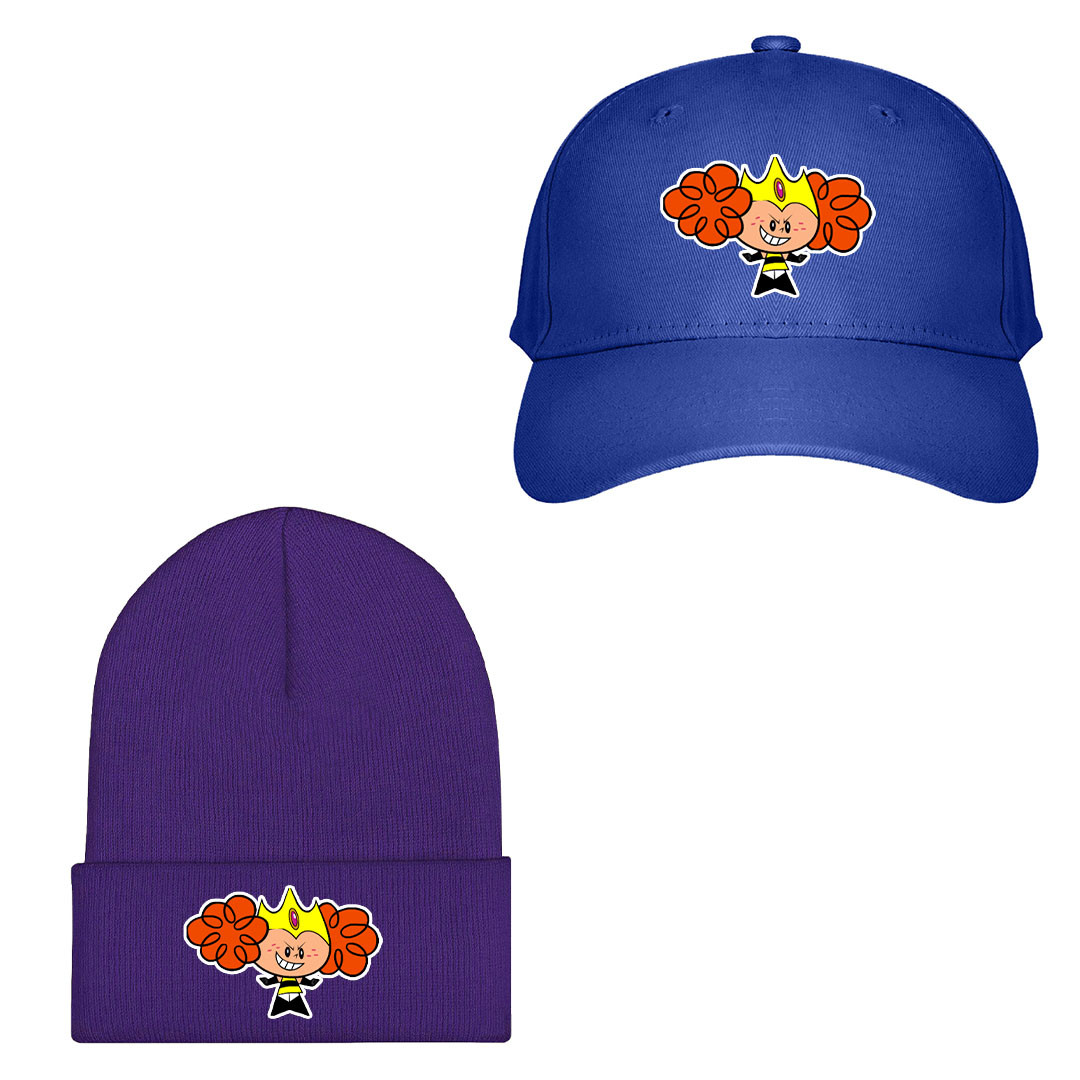 Powerpuff Girls Princess Morbucks Baseball Cap Beanie - Princess Morbucks Standing Sticker