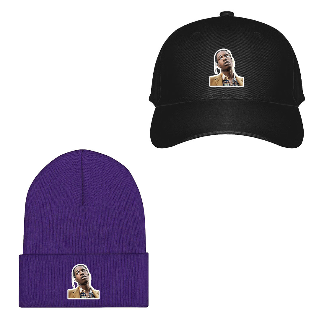 Asap Rocky Baseball Cap Beanie Hat - Asap Rocky Sticker Art