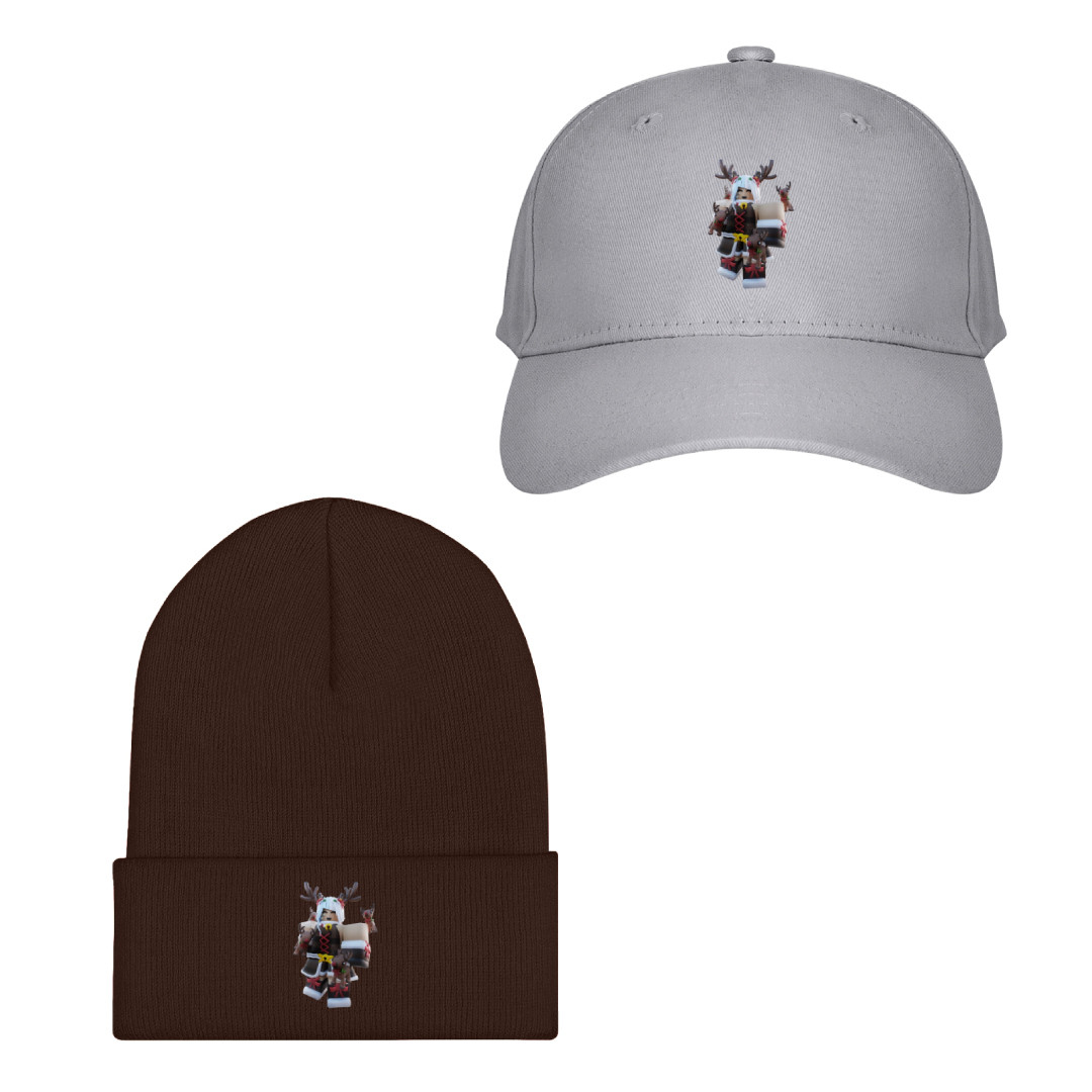 Roblox Bedwars Axolotl Amy Baseball Cap Beanie Hat - Axolotl Amy Reindeer Character Art