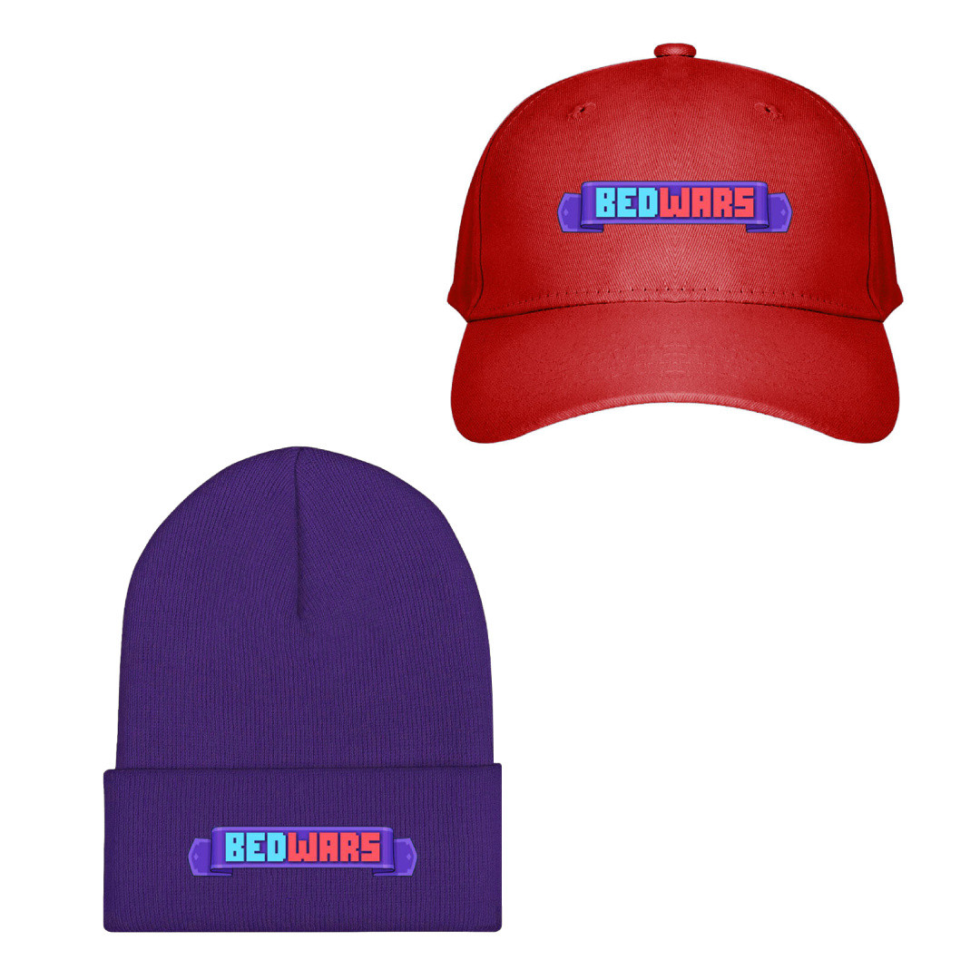 Roblox Bedwars Baseball Cap Beanie Hat - Bedwars Series Logo