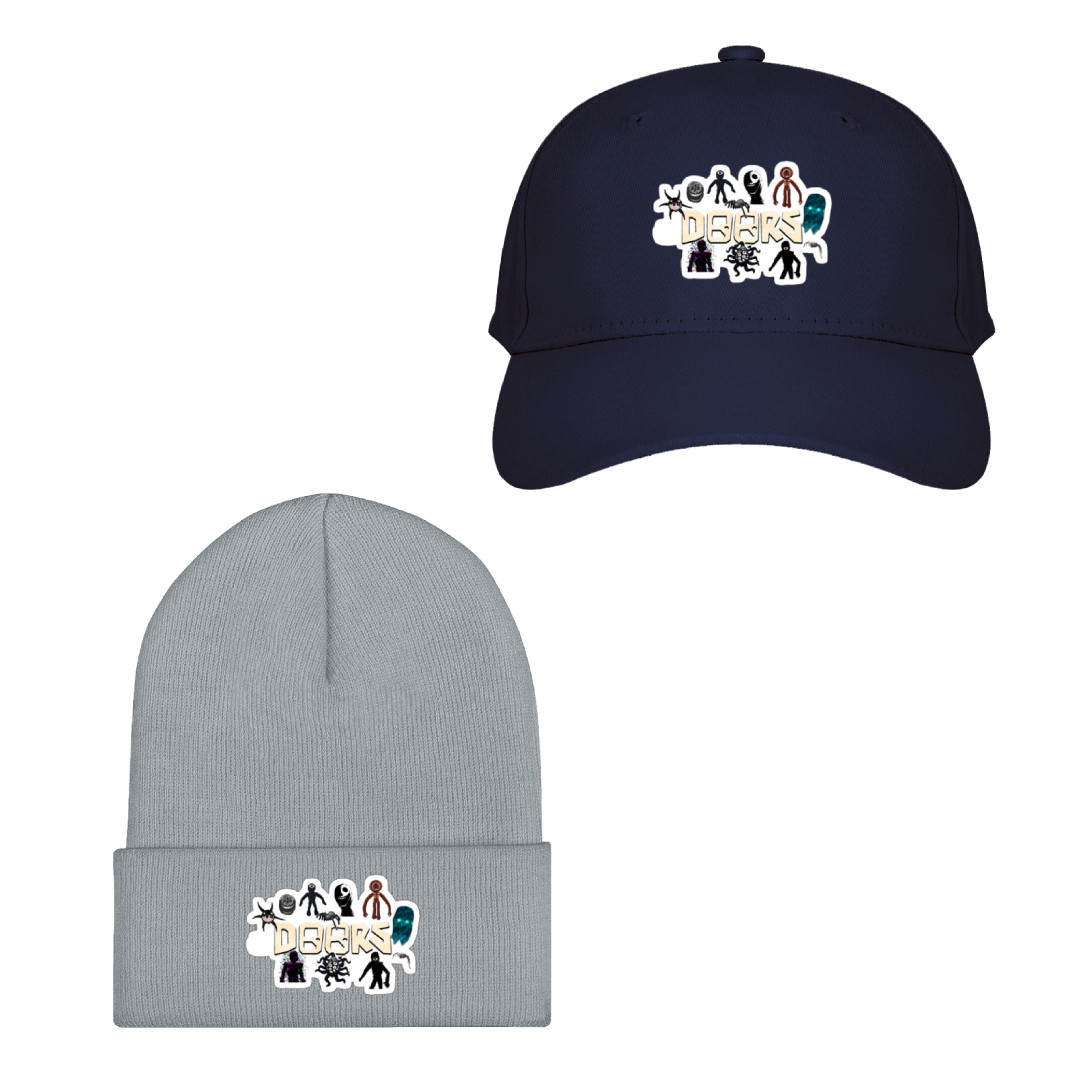 Roblox Doors Baseball Cap Beanie Hat - Characters Series Logo Sticker