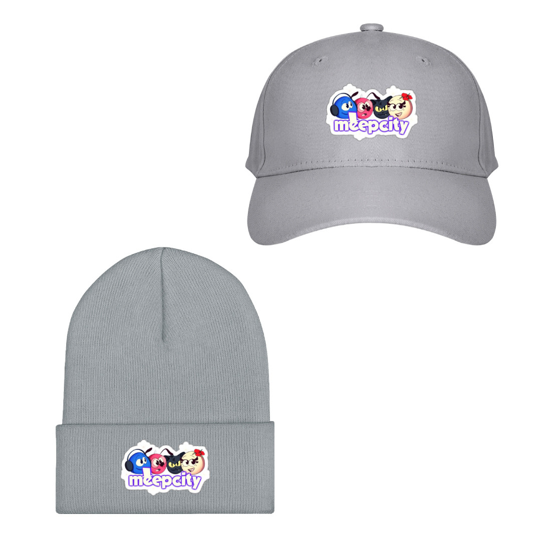 Roblox Meep City Baseball Cap Beanie Hat - Characters Series Logo Sticker