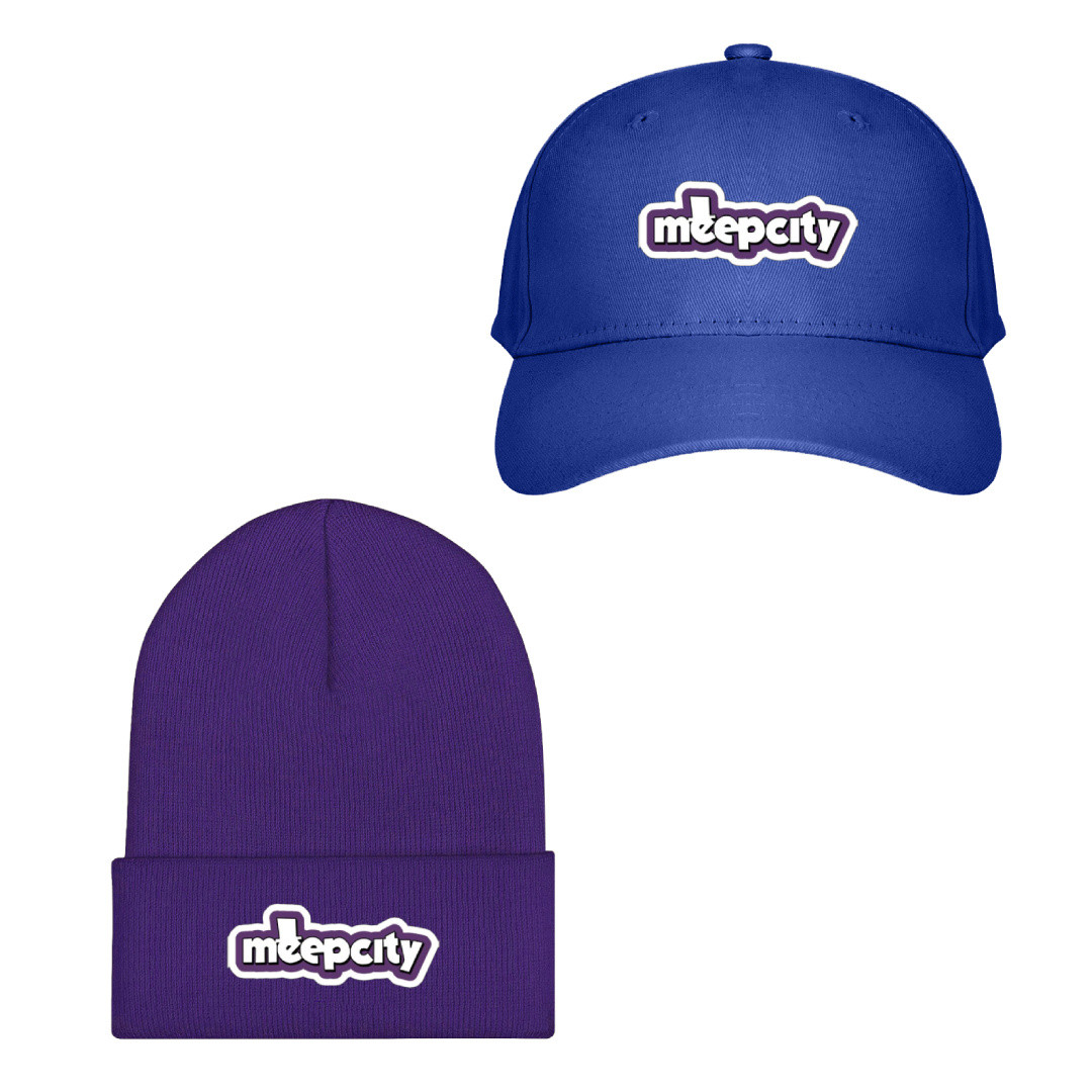 Roblox Meep City Baseball Cap Beanie Hat - Series Logo Sticker