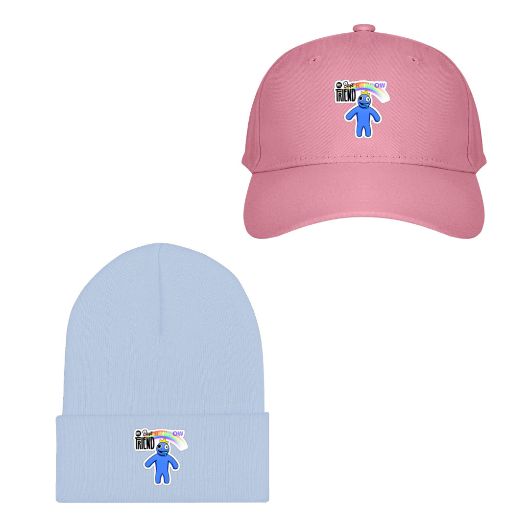 Roblox Rainbow Friends Blue Baseball Cap Beanie Hat - Blue Standing Best Rainbow Friend Sticker