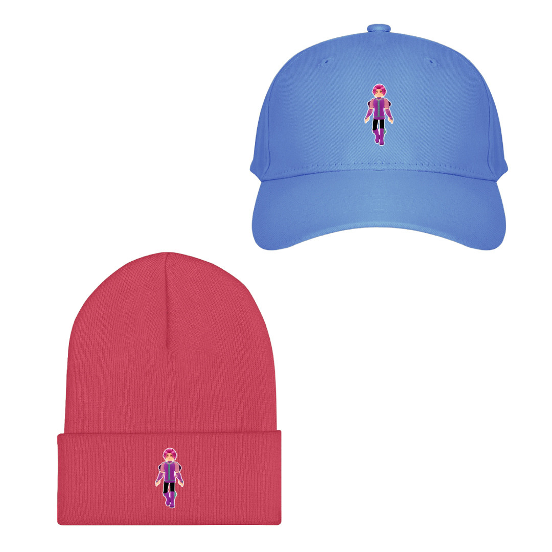 Roblox Royale High Baseball Cap Beanie Hat - Royale Rebel Boy Character Art Series