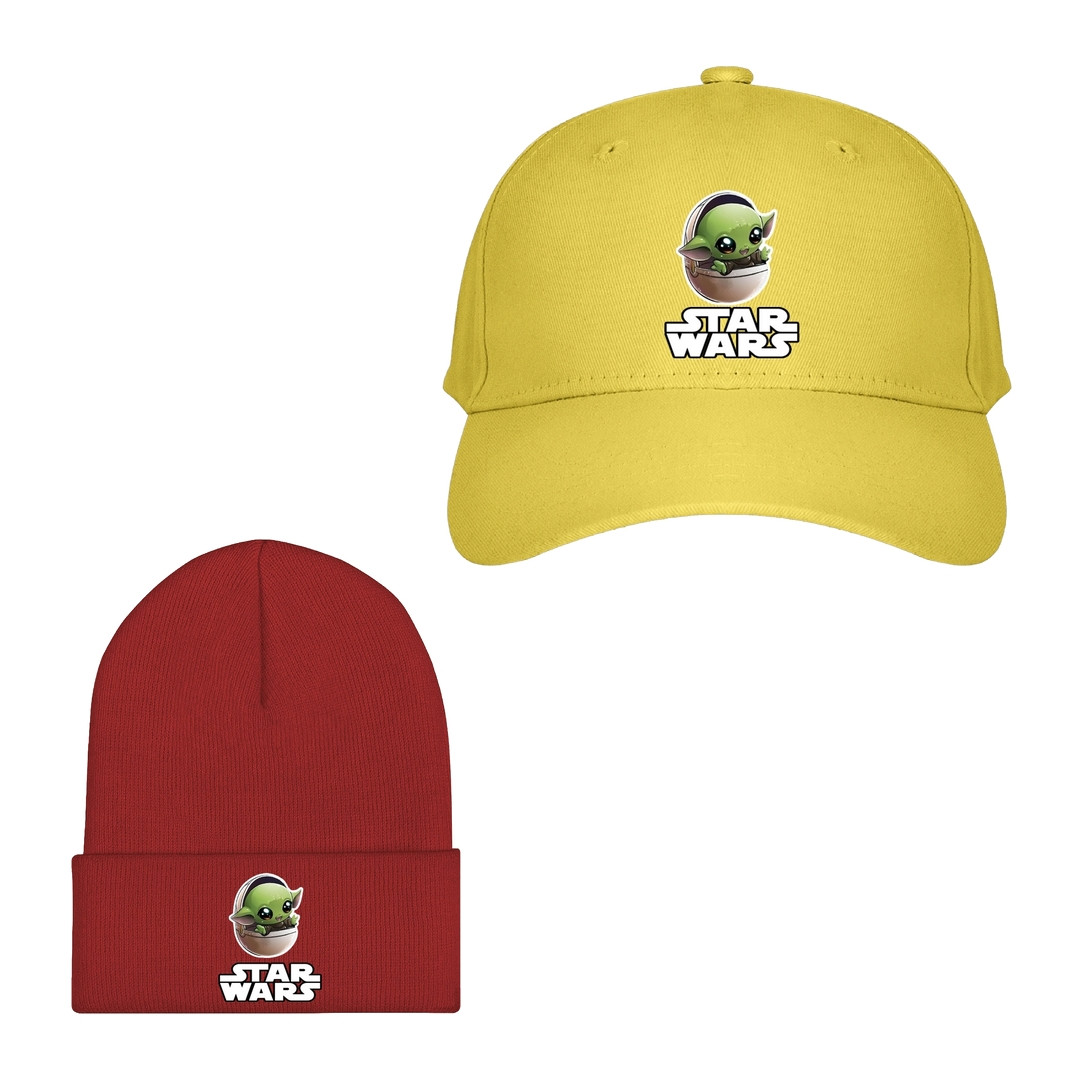 Star Wars Grogu Baseball Cap Beanie Hat - Grogu Aka Baby Yoda Spaceship