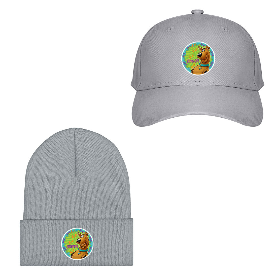 Scooby Doo Scooby Doo Baseball Cap Beanie Hat - Scooby Doo Bone Plate Sticker