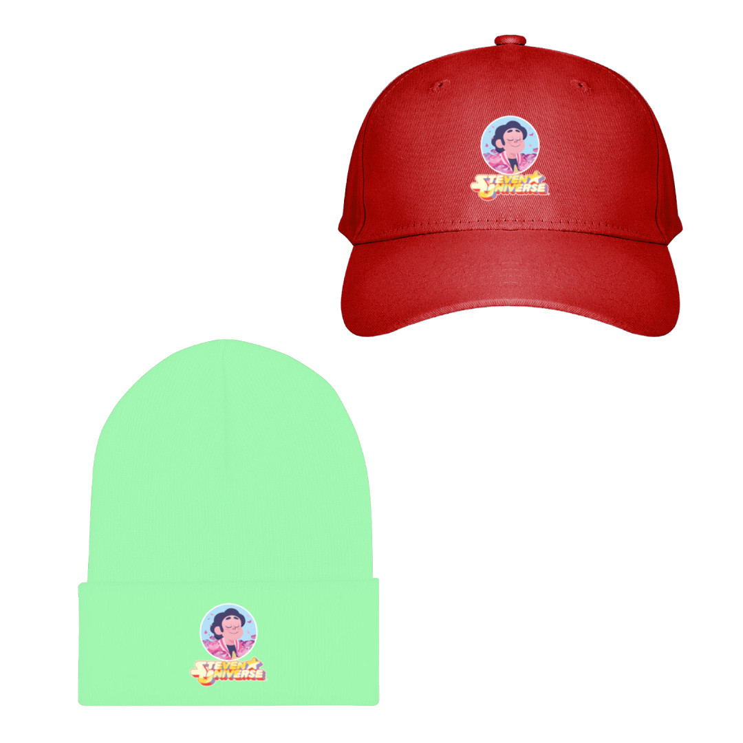 Steven Universe Steven Baseball Cap Beanie Hat - Steven Sleeping Round Sticker