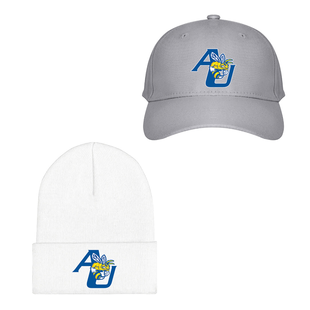 Allen University Yellow Jacket Baseball Cap Beanie Hat - Allen University Yellow Jacket College Football Team Single Logo