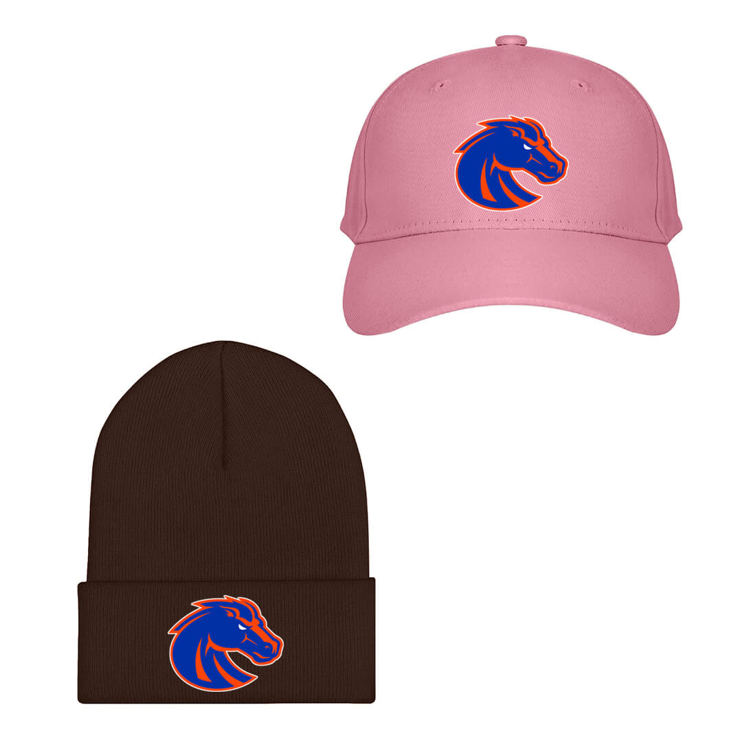 Boise State Broncos Baseball Cap Beanie Hat - Boise State Broncos College Football Team Single Logo