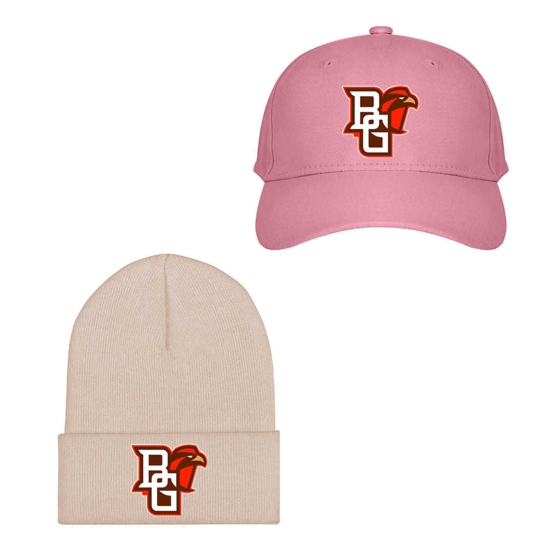 Bowling Green Falcons Baseball Cap Beanie Hat - Bowling Green Falcons College Football Team Single Logo