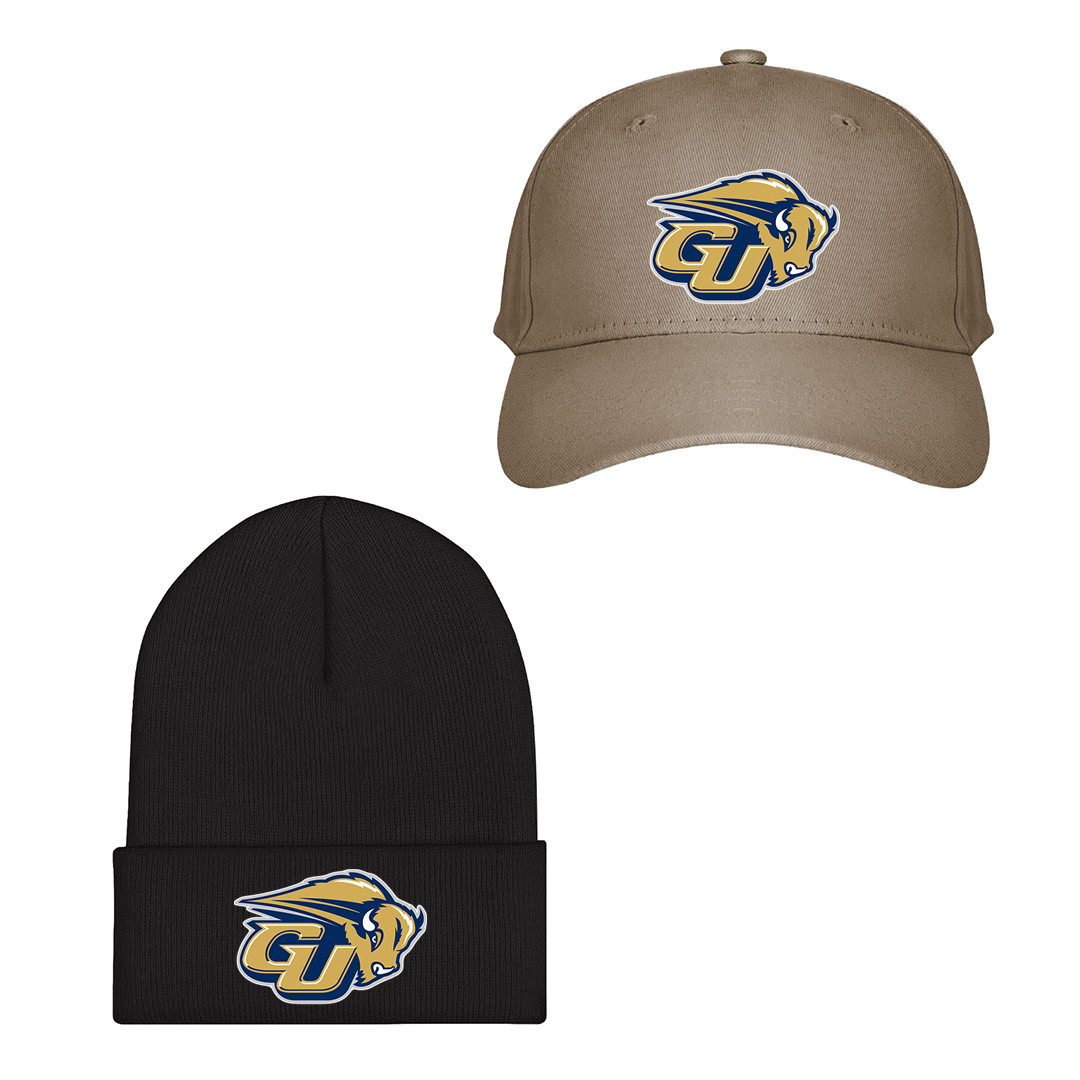 Shop the Gallaudet University Bison Baseball Cap Beanie Hat, featuring the iconic Gallaudet University Bison College Football Team Single Logo. A must-have accessory for any fan!