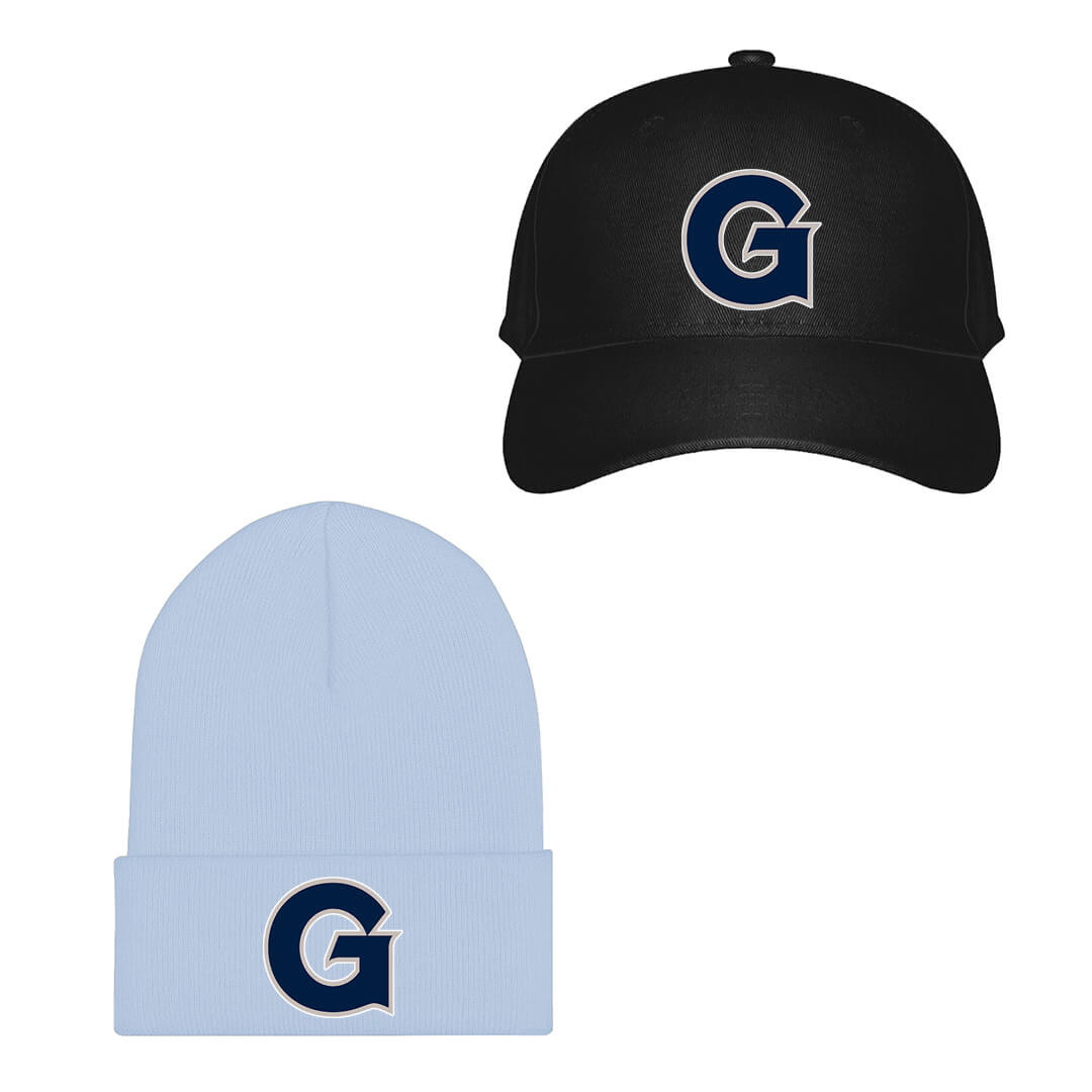 Georgetown Hoyas Baseball Cap Beanie Hat - Georgetown University Hoyas College Football Team Single Logo