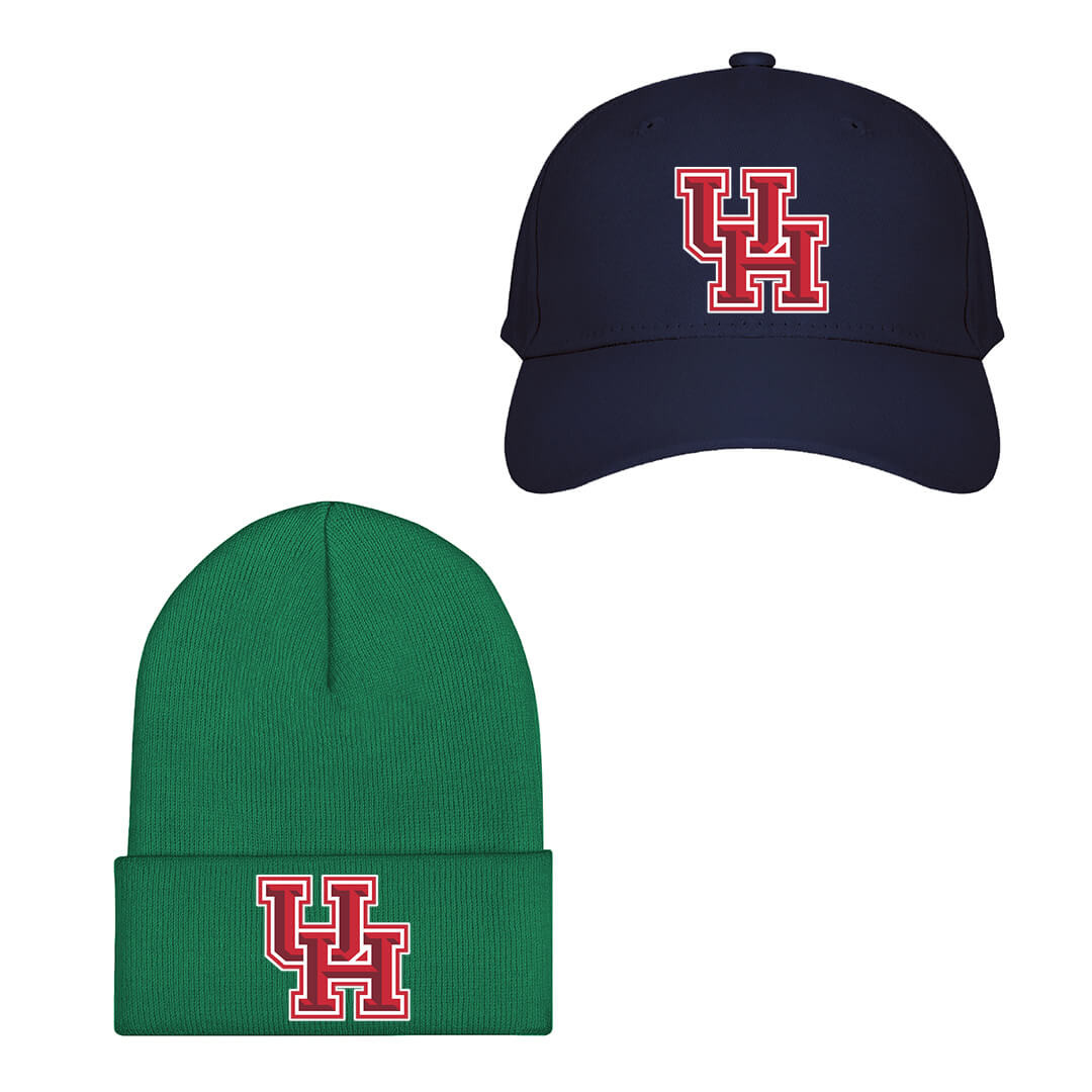 Houston Cougars Baseball Cap Beanie Hat - Houston Cougars College Football Team Single Logo