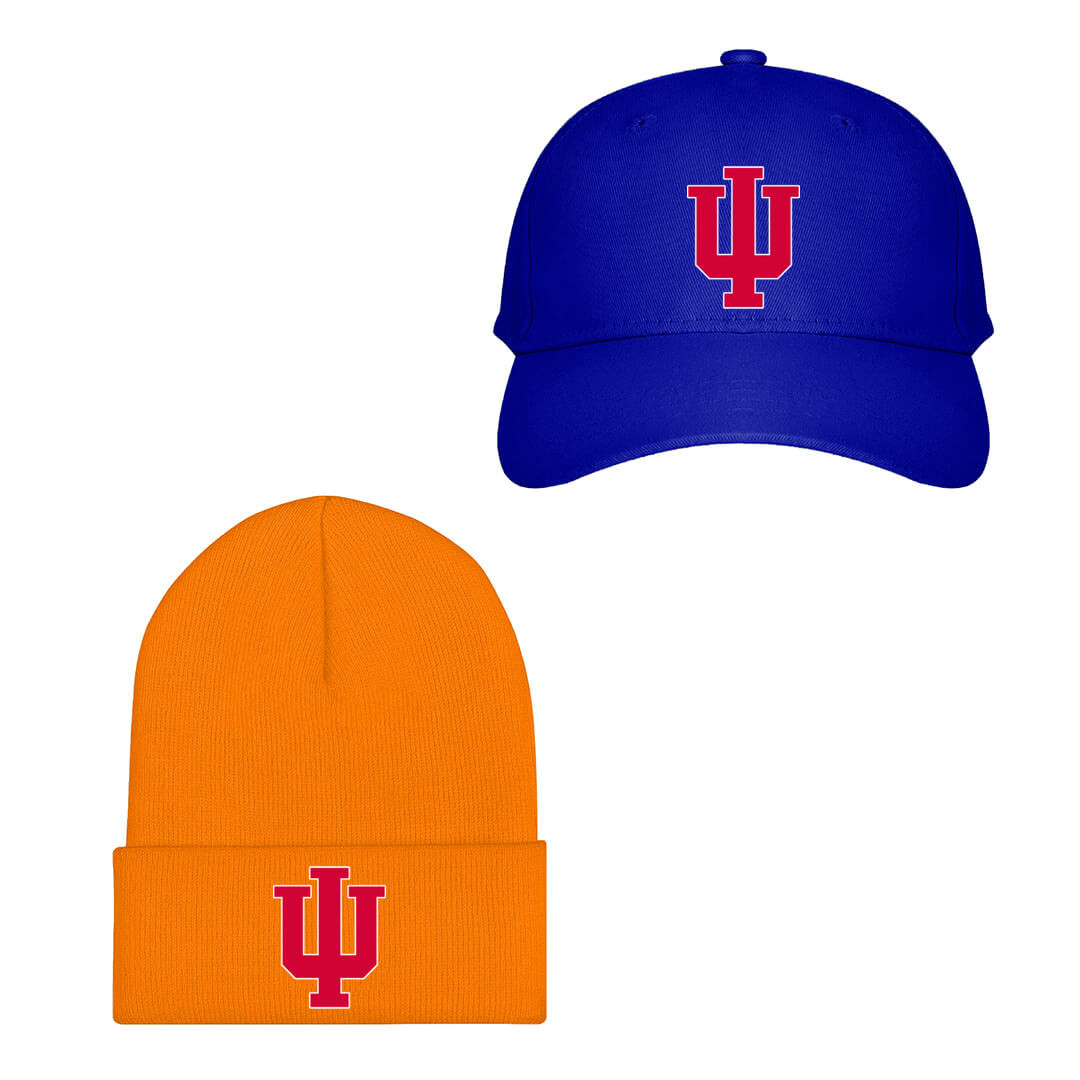 Indiana Hoosiers Baseball Cap Beanie Hat - Indiana Hoosiers College Football Team Single Logo