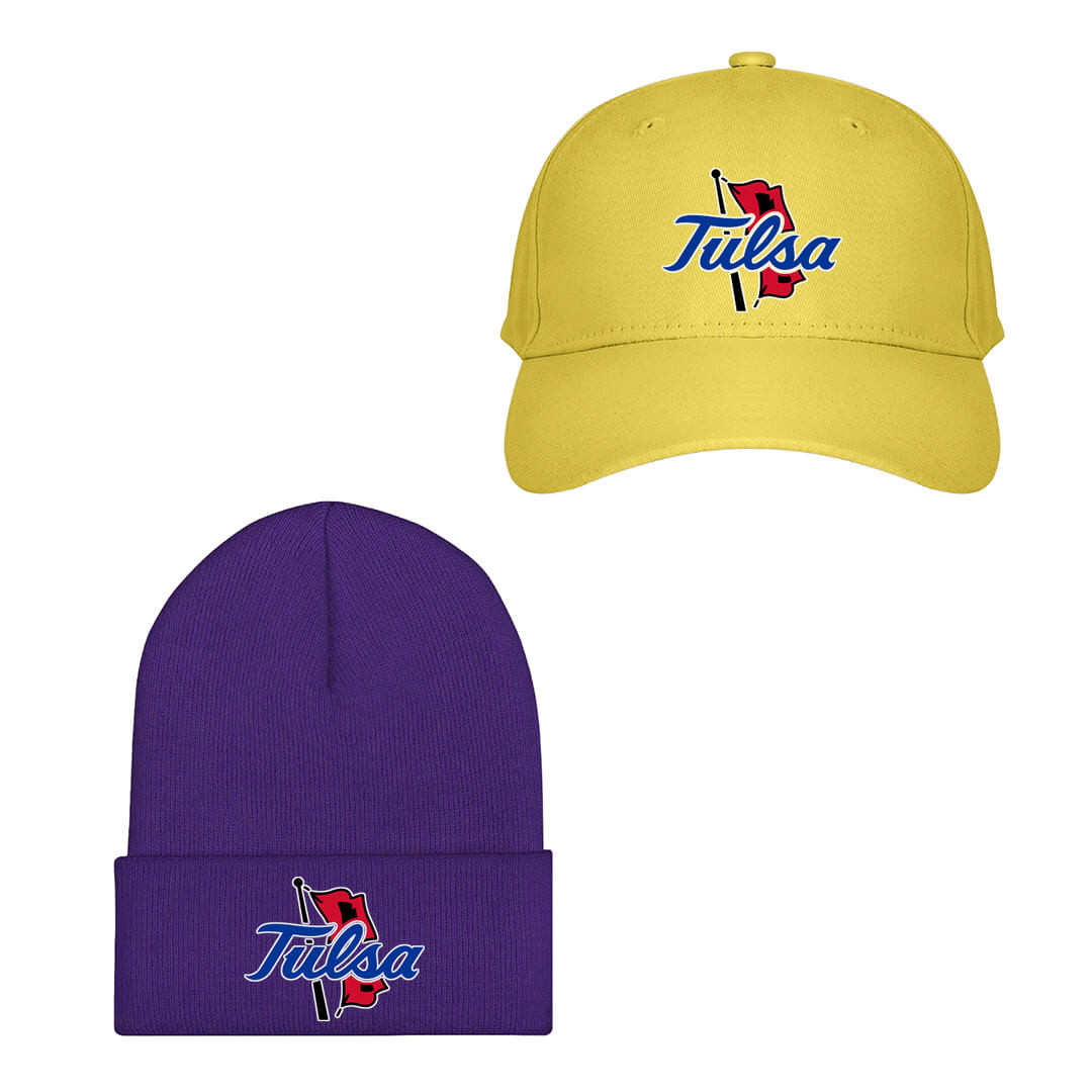 Tulsa Golden Hurricane Baseball Cap Beanie Hat - Tulsa Golden Hurricane College Football Team Single Logo