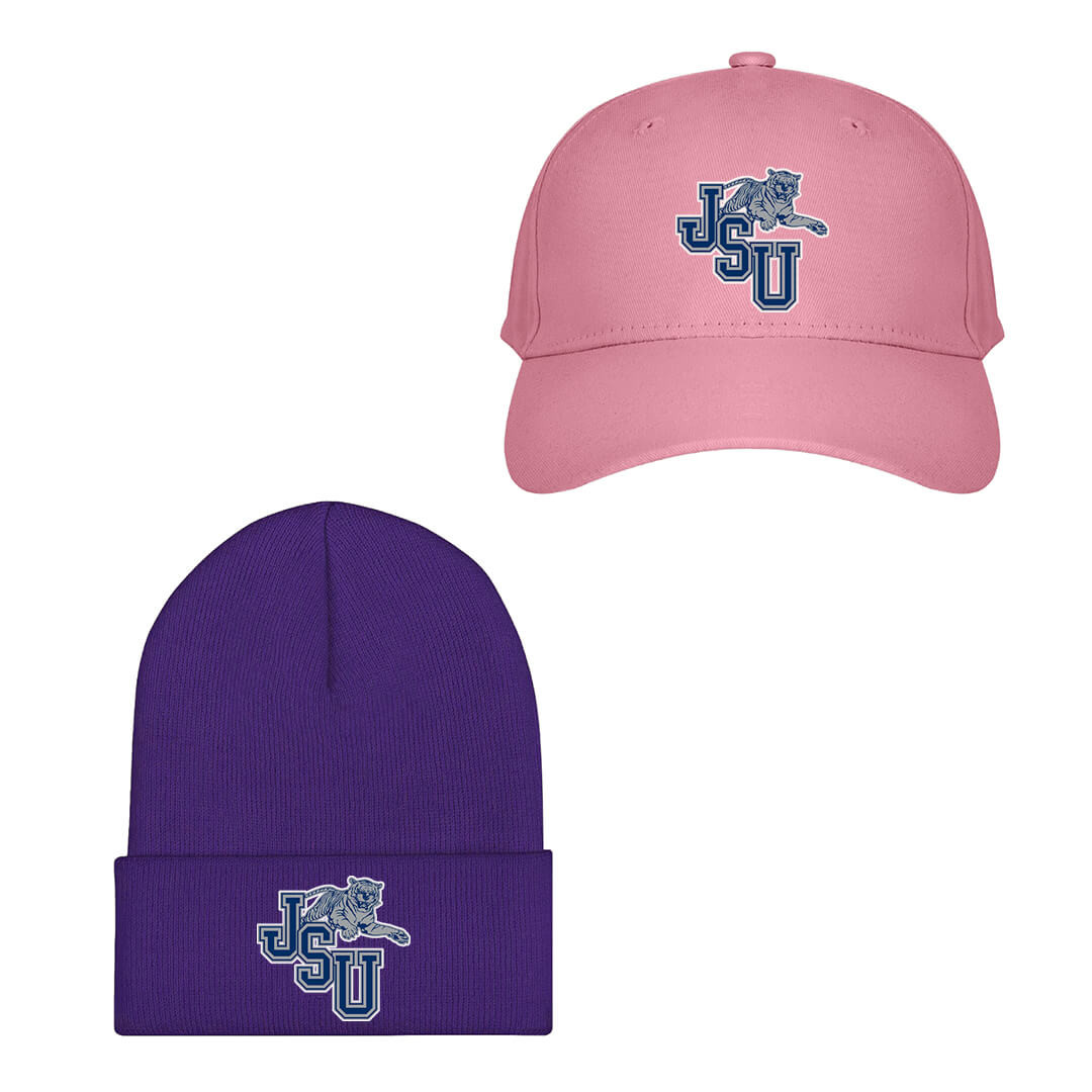 Jackson State Tigers Baseball Cap Beanie Hat - Jackson State University Tigers College Football Team Single Logo