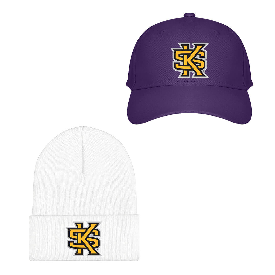 Kennesaw State Owls Baseball Cap Beanie Hat - Kennesaw State University Owls College Football Team Single Logo