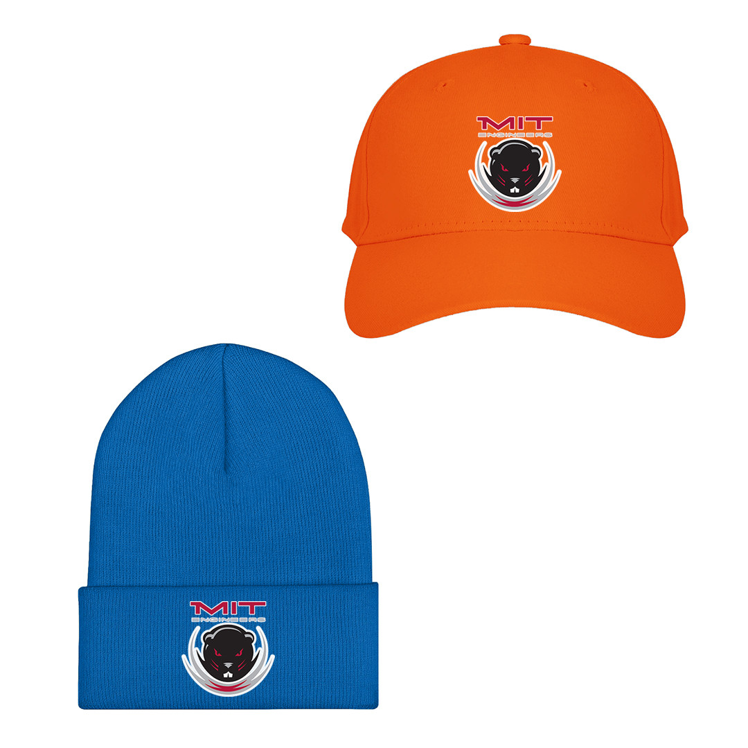 Shop this Massachusetts Institute of Technology University Engineers Baseball Cap Beanie Hat, proudly displaying the iconic single logo of the Massachusetts Institute of Technology University Engineers College Football Team.