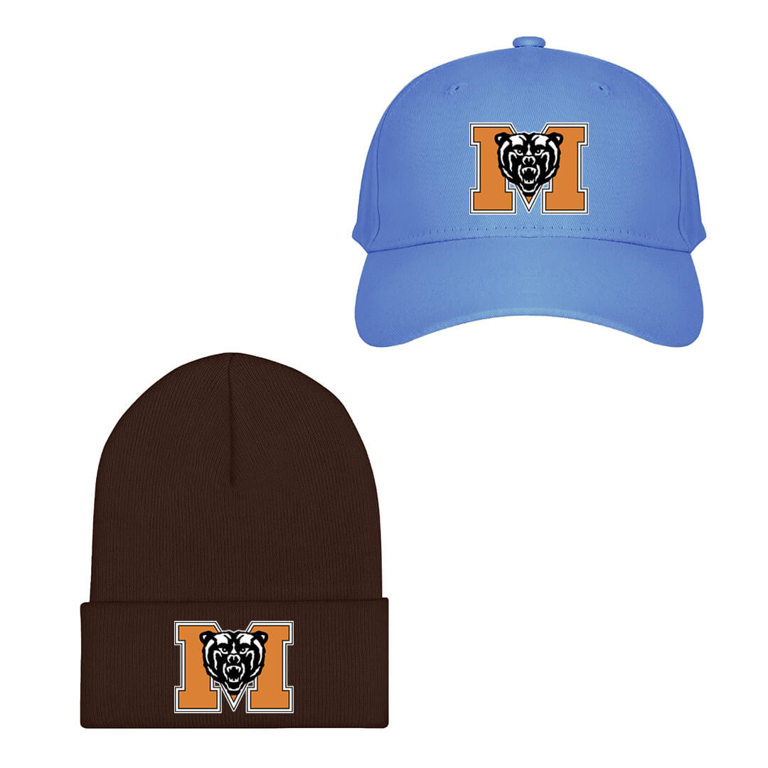 Mercer Bears Baseball Cap Beanie Hat - Mercer University Bears College Football Team Single Logo
