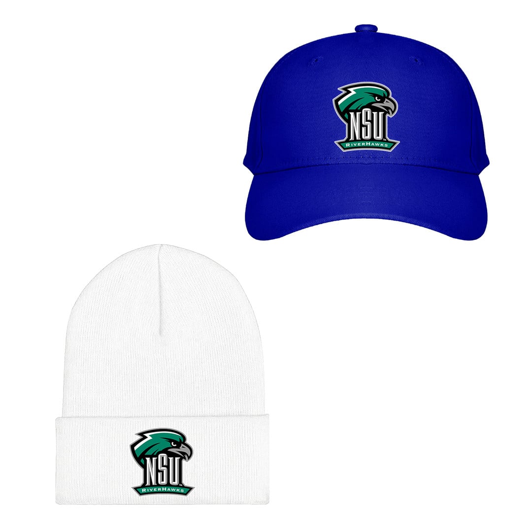 Riverhawks Northeastern State University Baseball Cap Beanie Hat - Riverhawks Northeastern State University College Football Team Single Logo