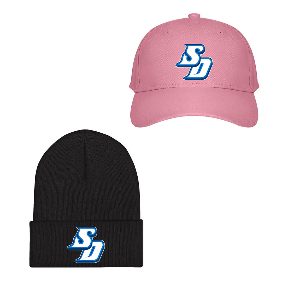San Diego Toreros Baseball Cap Beanie Hat - University of San Diego Toreros College Football Team Single Logo