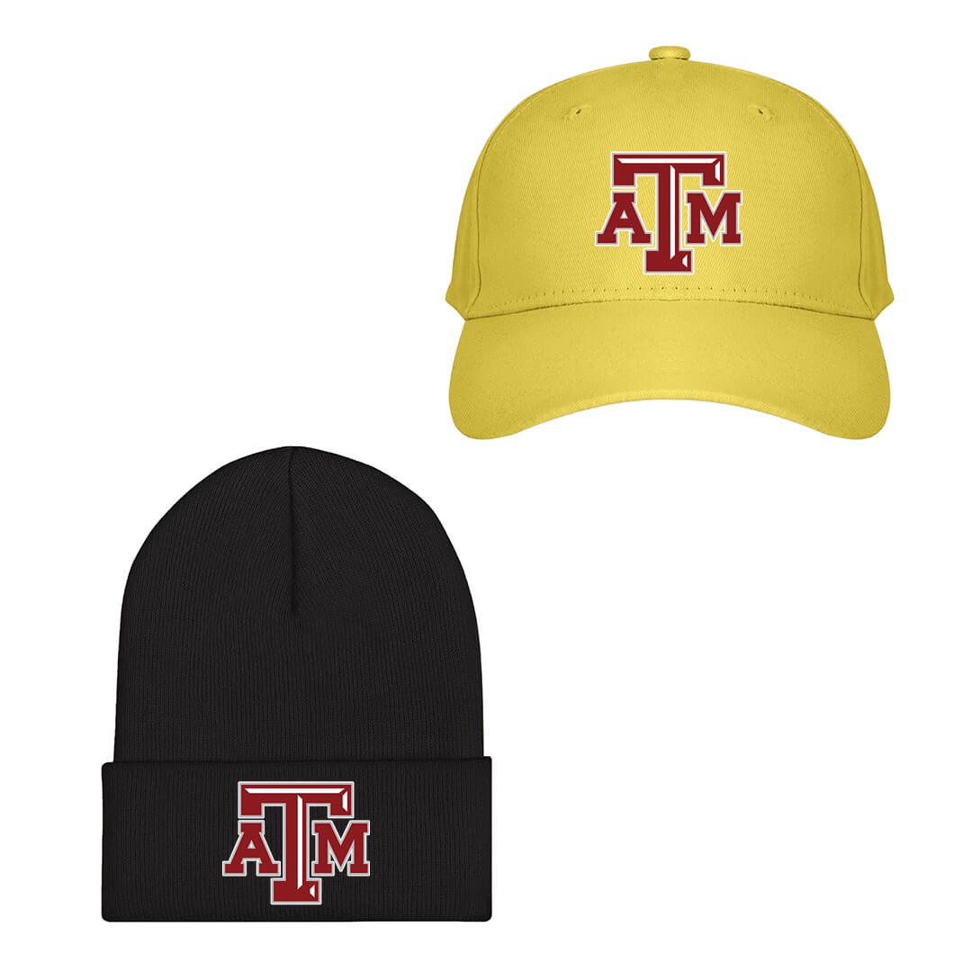 Texas A&M Aggies Baseball Cap Beanie Hat - Texas A&M Aggies College Football Team Single Logo