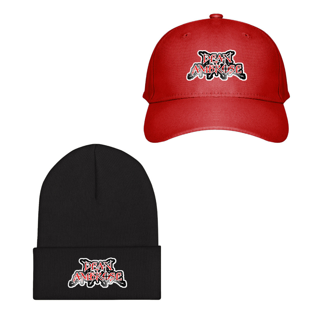 WWE Dean Ambrose Baseball Cap Beanie Hat - Dean Ambrose Logo Sticker Art
