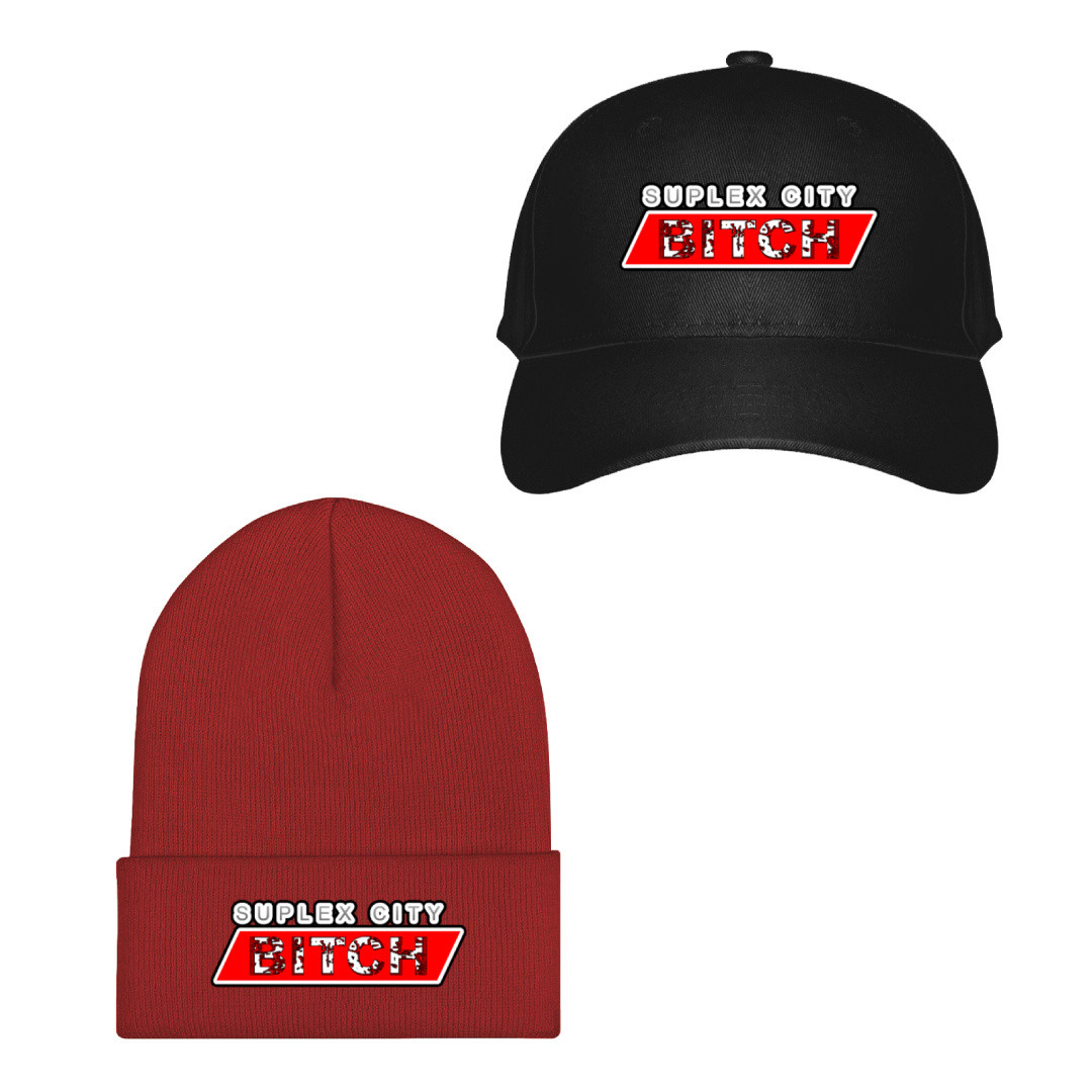 WWE Brock Lesnar Baseball Cap Beanie Hat - Brock Lesnar Suplex City Bitch Sticker Art